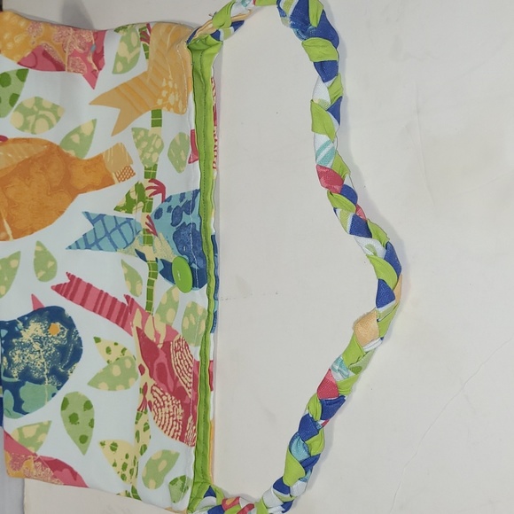 IF YOU LOVE BIRDS, Large bag 16" H X 13" W Braided Handle 9 1/2" (19) Carry all - Picture 3 of 4